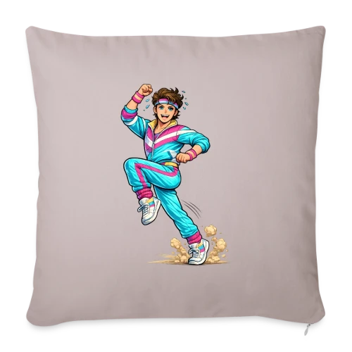 L'Homme Aérobic Déchaîné - Housse de coussin décorative 45 x 45 cm