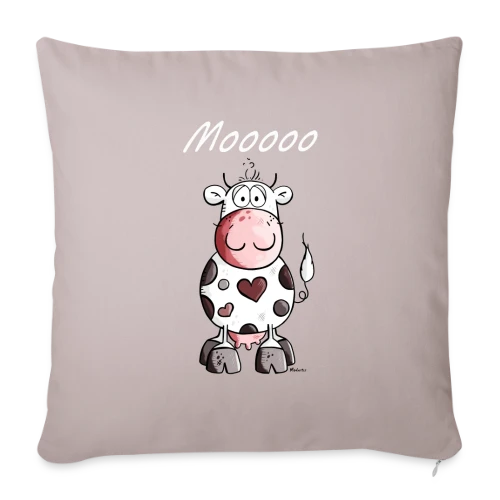 Mooo la Vache Rigolote - Housse de coussin décorative 45 x 45 cm
