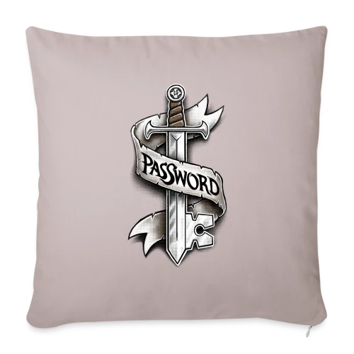 Cyber-Épée Secrète - Housse de coussin décorative 45 x 45 cm