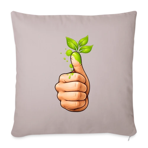Le Pouce Vert - Housse de coussin décorative 45 x 45 cm