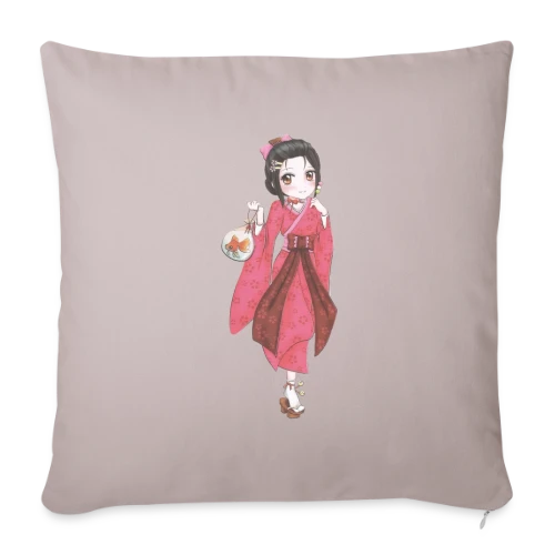 L'Univers des Mangas Japonais - Housse de coussin décorative 45 x 45 cm