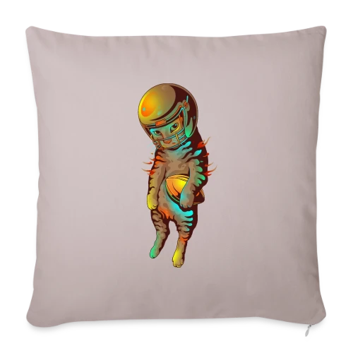 Félin Touchdown - Housse de coussin décorative 45 x 45 cm