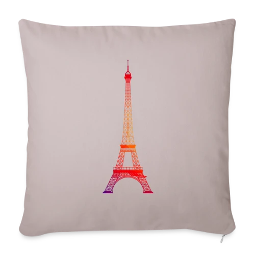 Tour Eiffel Dégradé - Housse de coussin décorative 45 x 45 cm