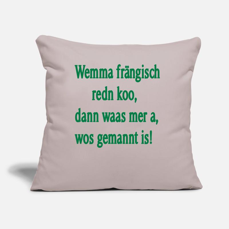 Franconian dialect Sofa pillowcase 17,3'' x 17,3'' (45 x 45 cm)