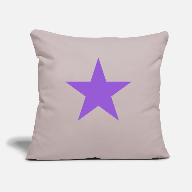 Violet étoile, violette Housse de coussin décorative 45 x 45 cm