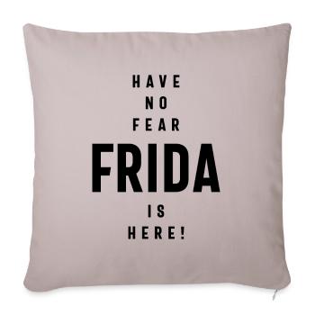 Frida Personalized Name Birthday Gift - Sofa pillowcase 17,3'' x 17,3'' (45 x 45 cm) - light taupe - Front