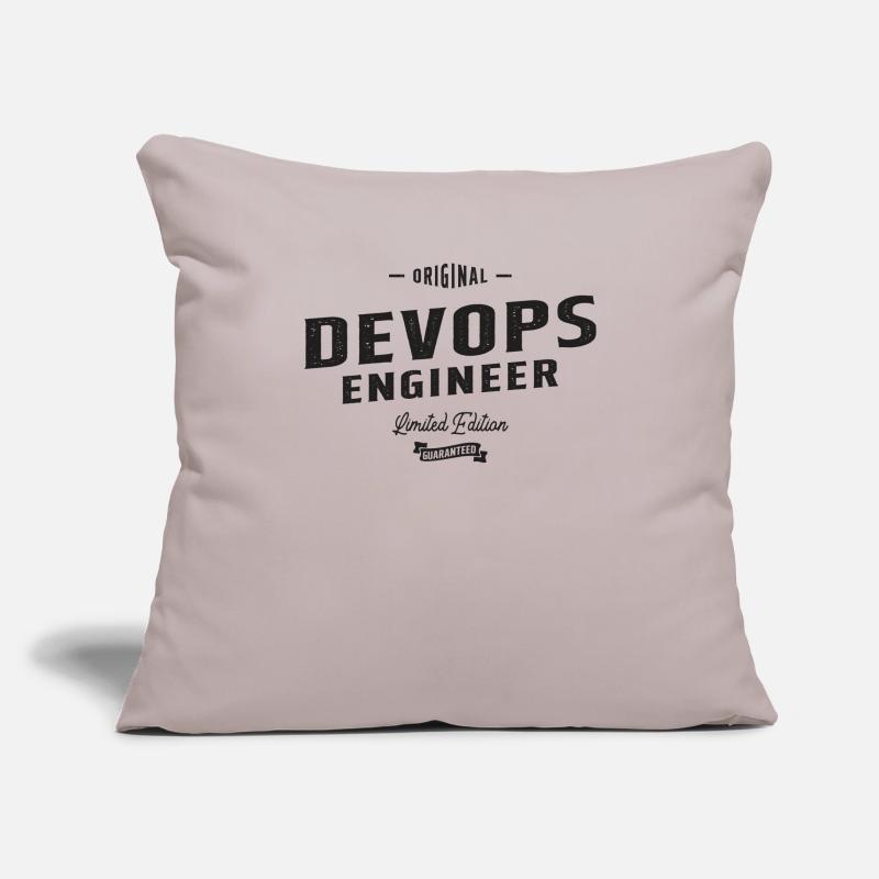 Devops Engineer Funny Job Title Profession Sofa pillowcase 17,3'' x 17,3'' (45 x 45 cm)