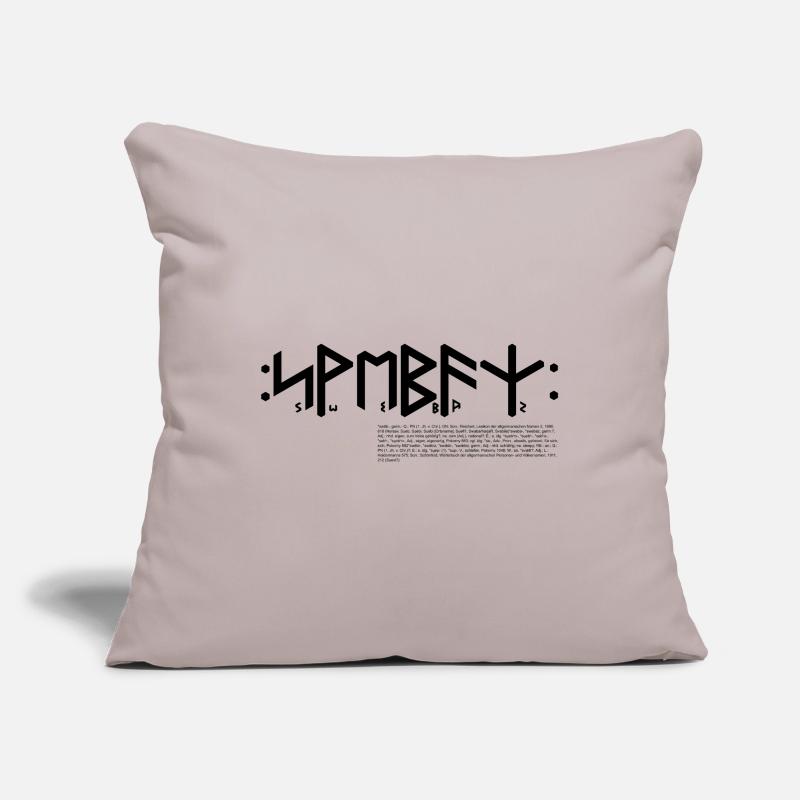 Schwabe (s) "Swebaz" germ. Stamm, Text & Info Sofa pillowcase 17,3'' x 17,3'' (45 x 45 cm)