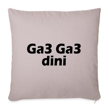 Ga3 ga3 dini - Housse de coussin décorative 45 x 45 cm - taupe clair - Devant