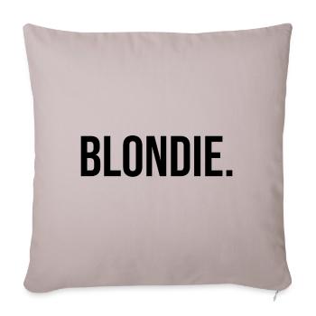 Blondie - blonde - black - Sofa pillowcase 17,3'' x 17,3'' (45 x 45 cm) - light taupe - Front
