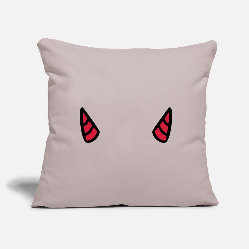 Devil's horn devil devil horn evil Sofa pillowcase 17,3'' x 17,3'' (45 x 45 cm)