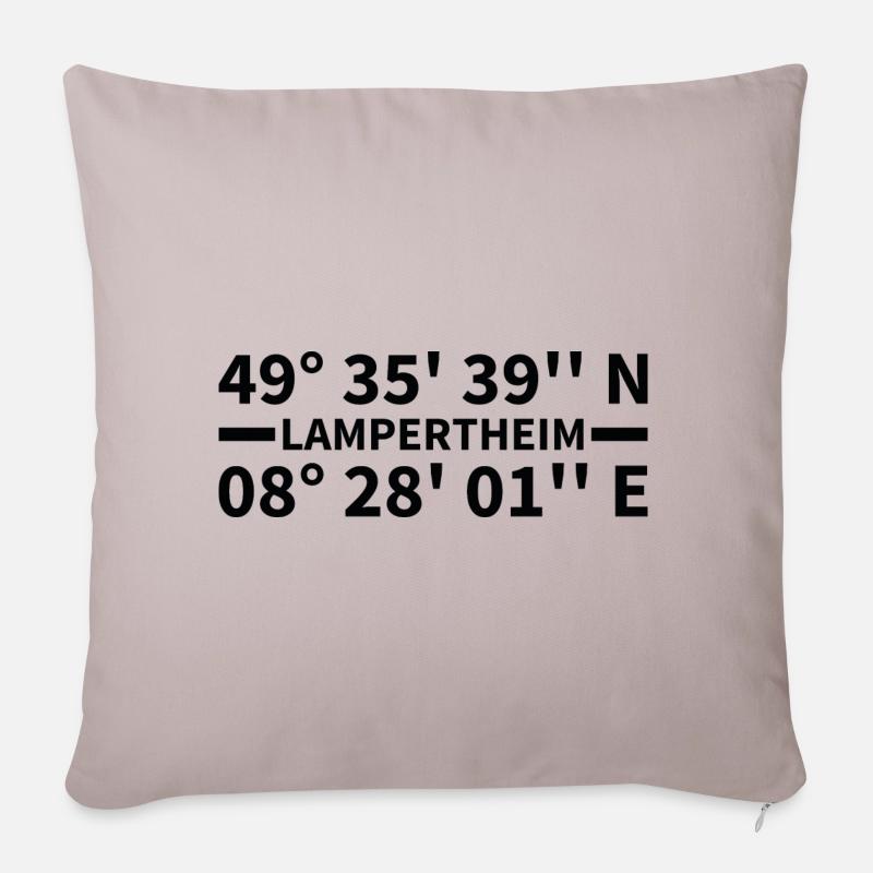 Lampertheim coordinates - Sofa pillowcase 17,3'' x 17,3'' (45 x 45 cm) - light taupe
