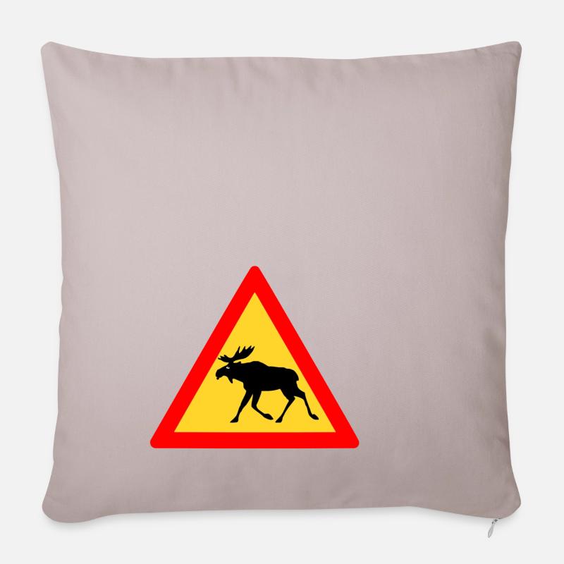 Orignal grincheux - Housse de coussin décorative 45 x 45 cm - taupe clair