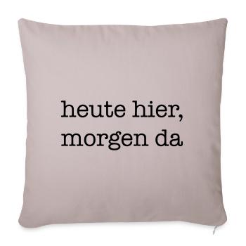 travel - Sofa pillowcase 17,3'' x 17,3'' (45 x 45 cm) - light taupe - Front