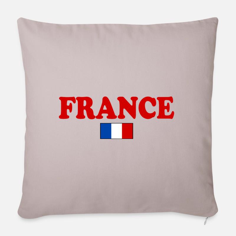 France - Sofakissenbezug 45 x 45 cm - helles Taupe