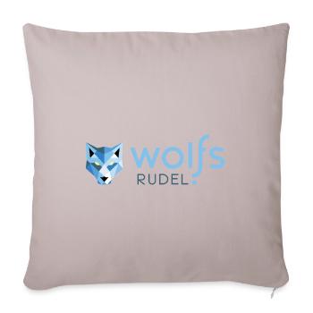 wolfsrudel - Sofakissenbezug 45 x 45 cm - helles Taupe - Vorne