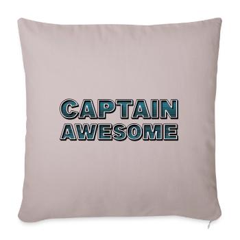 CAPTAIN AWESOME - Sofakissenbezug 45 x 45 cm - helles Taupe - Vorne