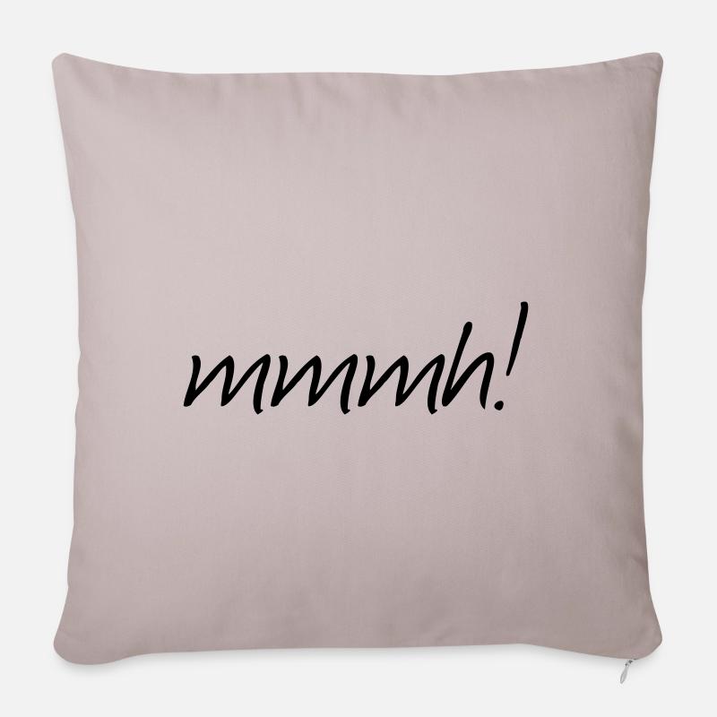 mmmh! - Sofa pillowcase 17,3'' x 17,3'' (45 x 45 cm) - light taupe