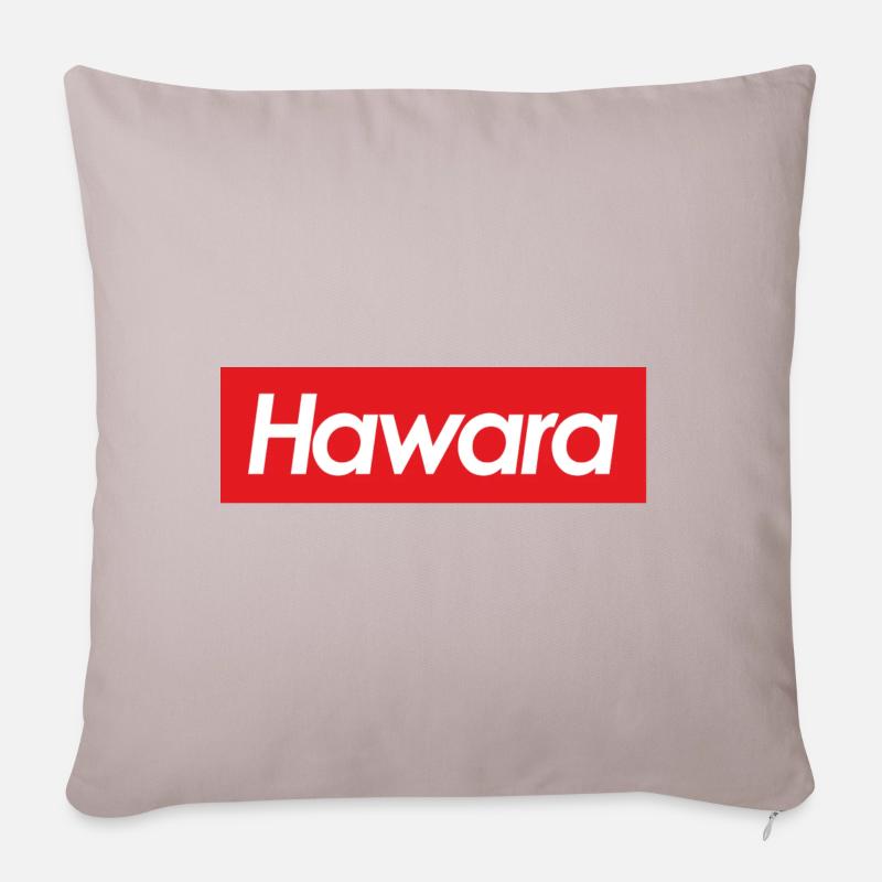 Hawara Haberer dialect Bavarian Austrian - Sofa pillowcase 17,3'' x 17,3'' (45 x 45 cm) - light taupe