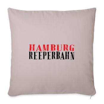 Hamburg Vintage Rubber Stamp - Sofa pillowcase 17,3'' x 17,3'' (45 x 45 cm) - light taupe - Front
