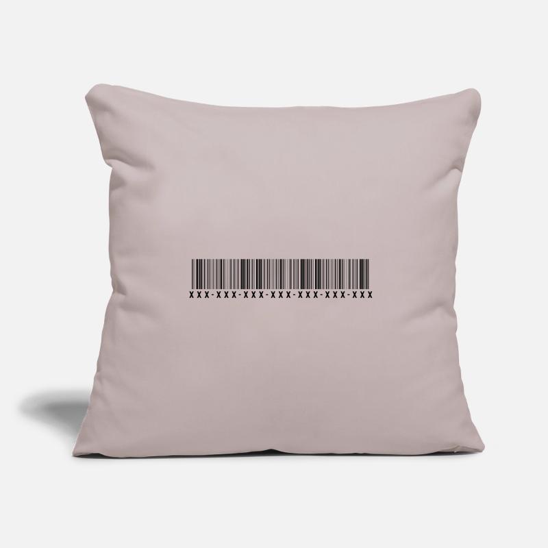 Code à barres - Code barres - Rayures - Codes Housse de coussin décorative 45 x 45 cm