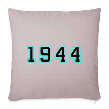 1944 Année Anniversaire - Housse de coussin décorative 45 x 45 cm - taupe clair - Devant