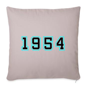 1954 Year Birthday - Sofa pillowcase 17,3'' x 17,3'' (45 x 45 cm) - light taupe - Front