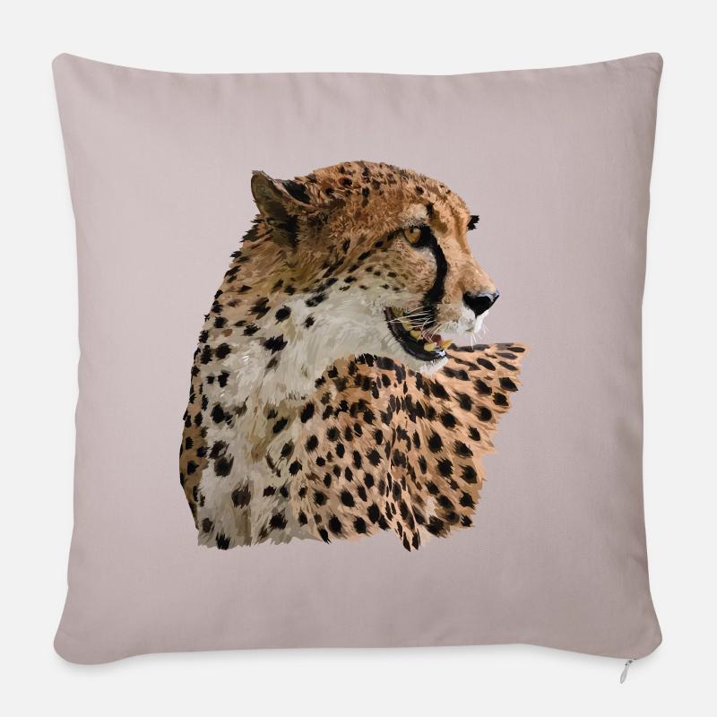 Gepard - Sofakissenbezug 45 x 45 cm - helles Taupe