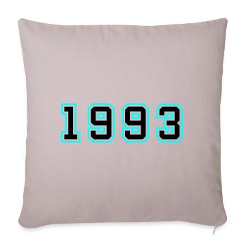 1993 Jahr Geburtstag - Sofakissenbezug 45 x 45 cm - helles Taupe - Vorne