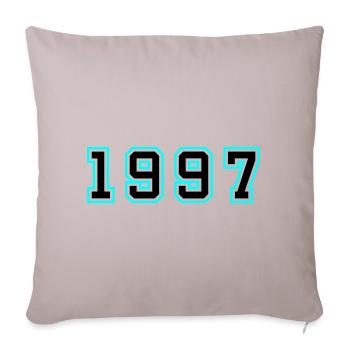 1997 Year Birthday - Sofa pillowcase 17,3'' x 17,3'' (45 x 45 cm) - light taupe - Front