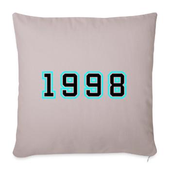 1998 Year Birthday - Sofa pillowcase 17,3'' x 17,3'' (45 x 45 cm) - light taupe - Front