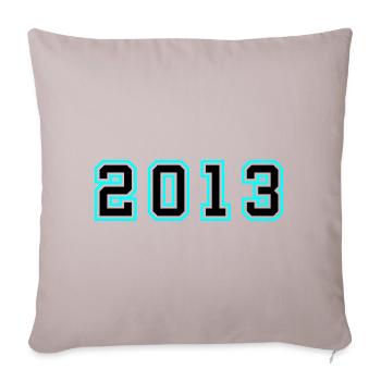 2013 Year Birthday - Sofa pillowcase 17,3'' x 17,3'' (45 x 45 cm) - light taupe - Front