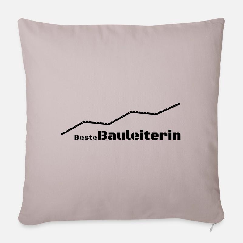 Best Construction Manager - Sofa pillowcase 17,3'' x 17,3'' (45 x 45 cm) - light taupe