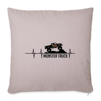monster truck - Sofa pillowcase 17,3'' x 17,3'' (45 x 45 cm) - light taupe - Front