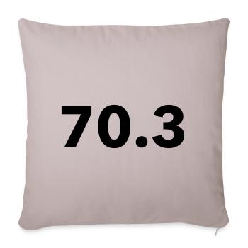 Triathlon middle distance 70.3 - Sofa pillowcase 17,3'' x 17,3'' (45 x 45 cm) - light taupe - Front
