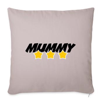 Mama des Jahres - Muttertag - Sofakissenbezug 45 x 45 cm - helles Taupe - Vorne