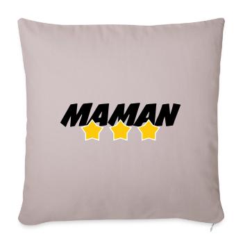 Maman d'Amour - Mother's Day - Sofa pillowcase 17,3'' x 17,3'' (45 x 45 cm) - light taupe - Front