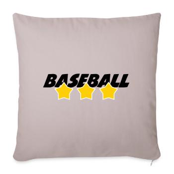 Baseball - Sports - Sofa pillowcase 17,3'' x 17,3'' (45 x 45 cm) - light taupe - Front