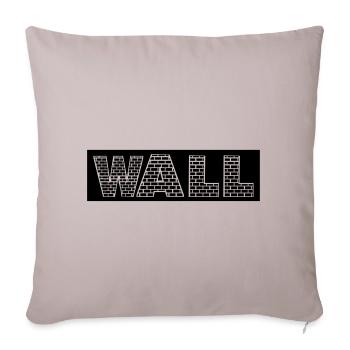wall - Sofa pillowcase 17,3'' x 17,3'' (45 x 45 cm) - light taupe - Front