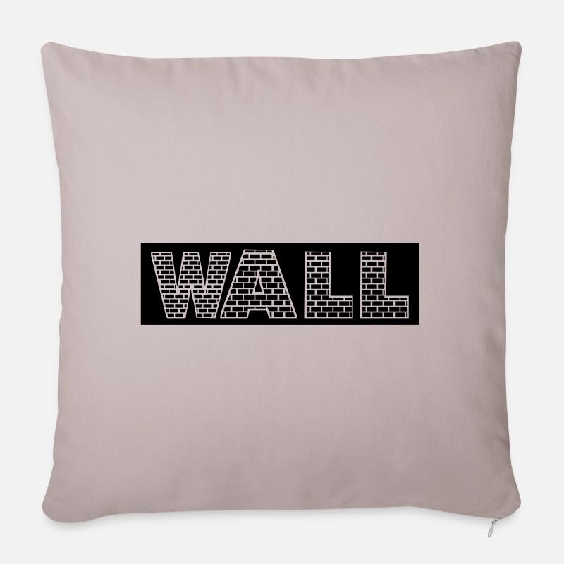 Wand - Sofakissenbezug 45 x 45 cm - helles Taupe