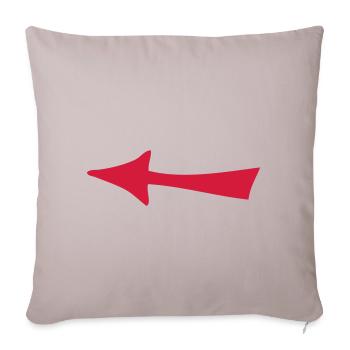 arrow - Sofa pillowcase 17,3'' x 17,3'' (45 x 45 cm) - light taupe - Front