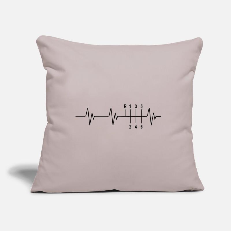 ECG Auto Tuning Heart Pulse Frequency 6-Speed Sofa pillowcase 17,3'' x 17,3'' (45 x 45 cm)