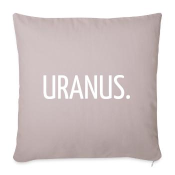 Uranus. - Housse de coussin décorative 45 x 45 cm - taupe clair - Devant