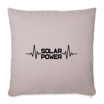 Rythme cardiaque solaire | Couleur changeable - Housse de coussin décorative 45 x 45 cm - taupe clair - Devant