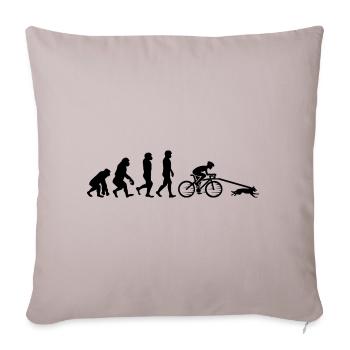 Bikejoring DogScooting Dog Sport Bike Evolution - Housse de coussin décorative 45 x 45 cm - taupe clair - Devant