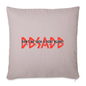 DBSADB Rouge - Housse de coussin décorative 45 x 45 cm - taupe clair - Devant