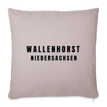 Wallenhorst, Basse-Saxe - Housse de coussin décorative 45 x 45 cm - taupe clair - Devant