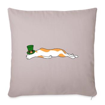 Lazy Cat Sleeping Mardi Gras Mask Carnival Vibes - Sofa pillowcase 17,3'' x 17,3'' (45 x 45 cm) - light taupe - Front