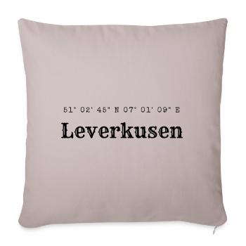 Leverkusen coordinates - Sofa pillowcase 17,3'' x 17,3'' (45 x 45 cm) - light taupe - Front