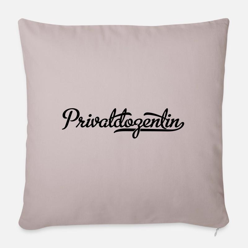 privatdozentin - Sofakissenbezug 45 x 45 cm - helles Taupe